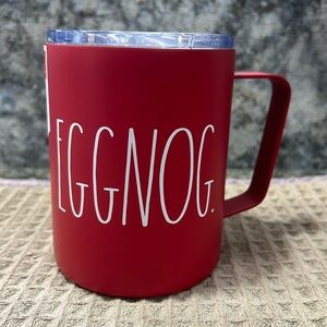 NWT Rae Dunn “EGGNOG.” 12 oz Double-Walled Stainless Steel Mug